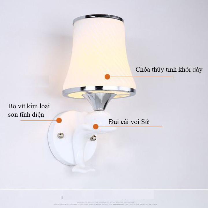 Đèn tường trang trí cầu thang, phòng khách, phòng ngủ siêu rẻ  DGT005 - Tặng kèm Bóng LED cao cấp