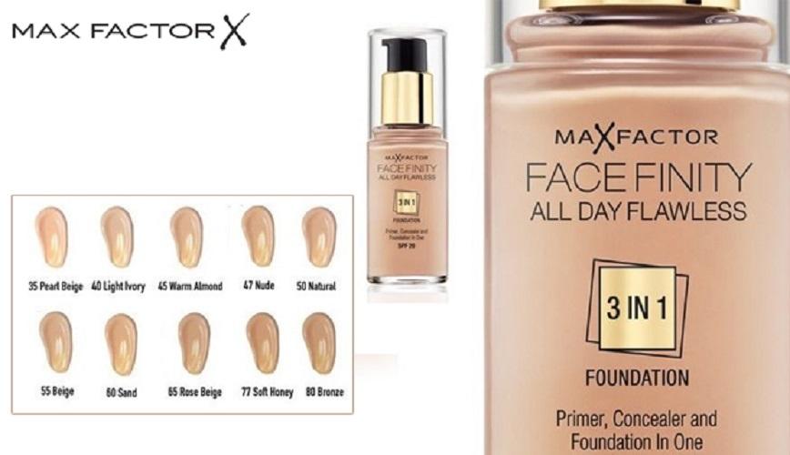 [HCM]Kem nền MAX FACTOR FACEFINITY 3in1 Light invory 40 không trôi