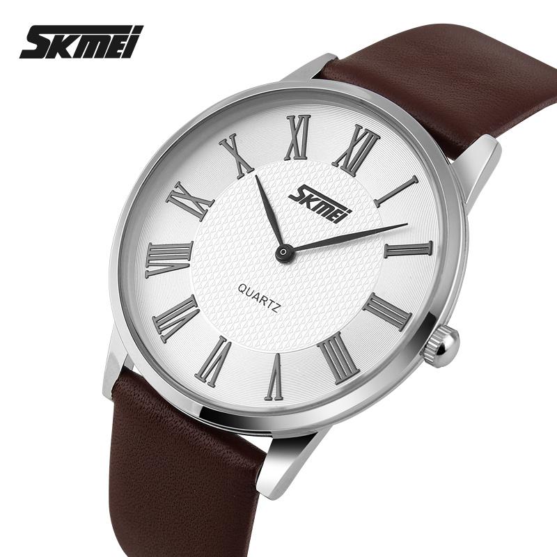 Đồng hồ nam dây da Skmei 9092G
