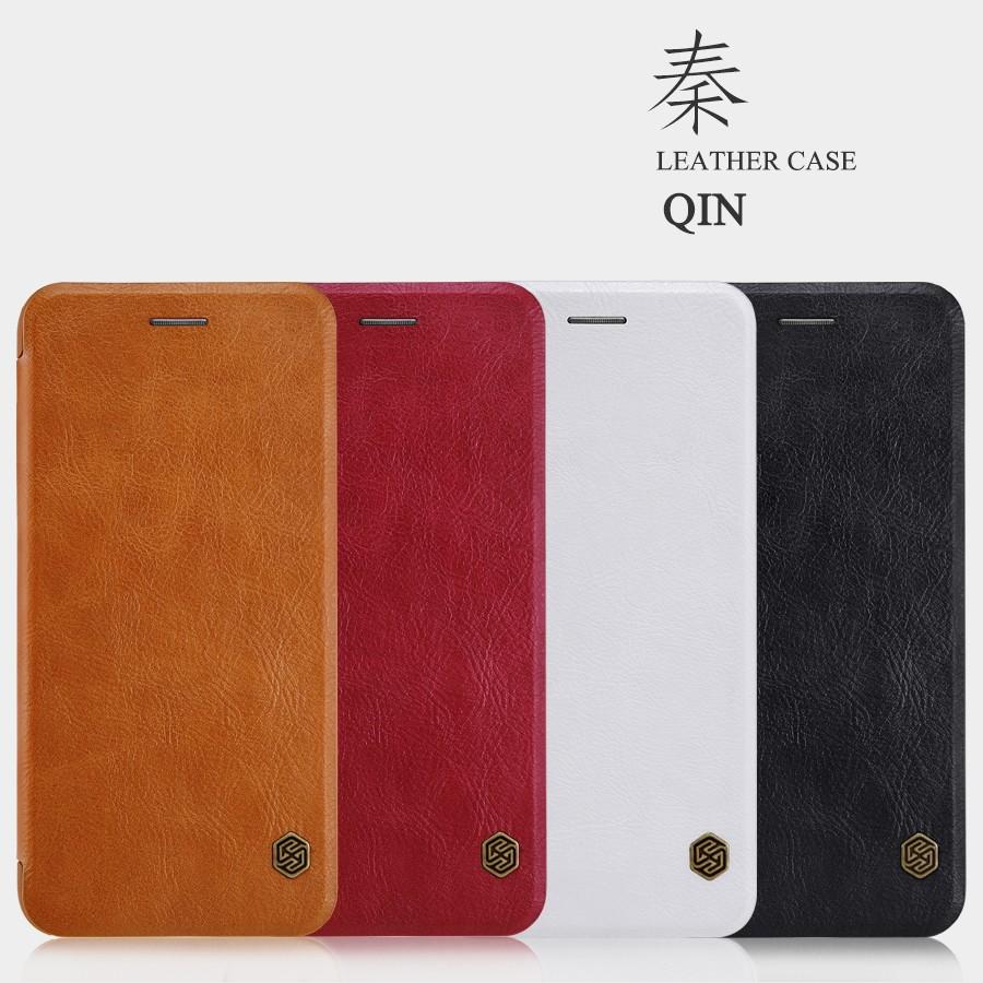 Bao da iPhone 7 Plus / 7s Plus Nillkin Qin PU Leather (ghi chú màu)
