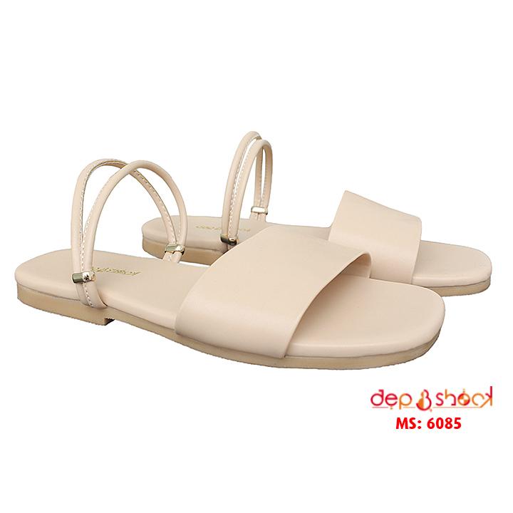 Xăng đan nữ quai ngang 2 trong một vừa dép có thể chỉnh thành sandal  MS6580