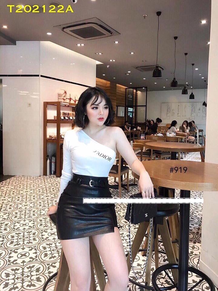 Áo Thun body lệch vai