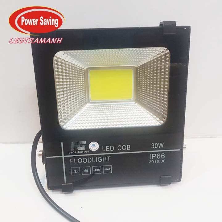 Đèn pha led HG Cob 30W vỏ đen loại tốt