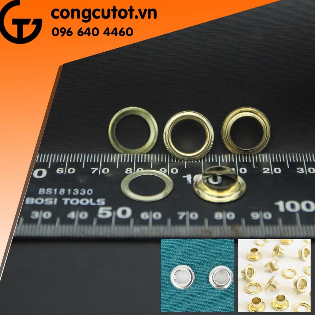 Mắt cáo 10mm vàng túi 100 cặp chuyên bấm bạt (Mắt cáo)
