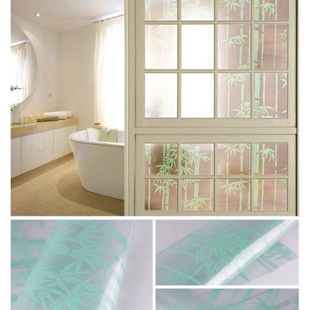 5 Mét Decal Dán Kính Mờ Khổ 45cm Rộng Có Keo - TRÚC XANH LỢT PK028