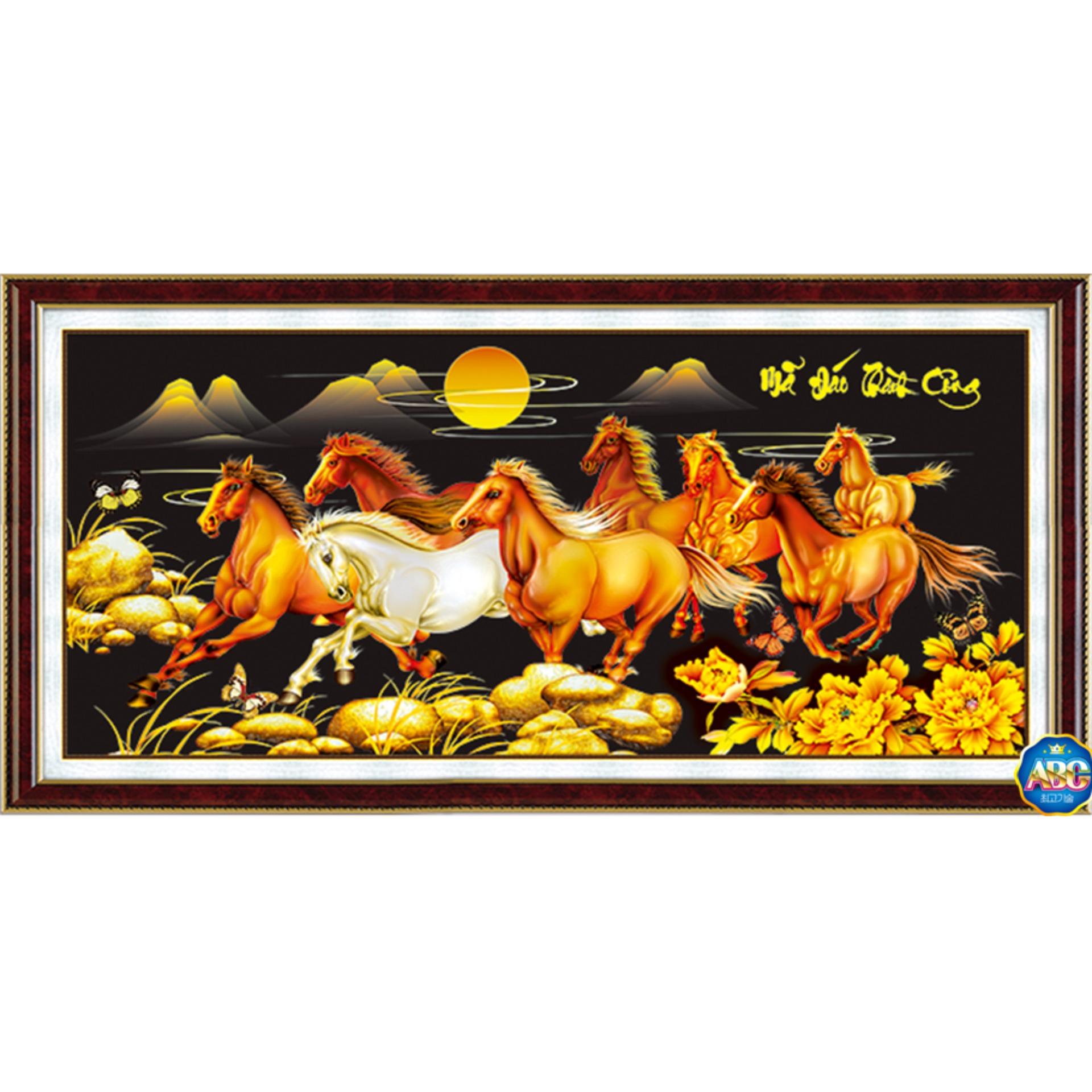 Tranh đính đá 5d - mã đáo thành công 08 - tranh mỹ thuật