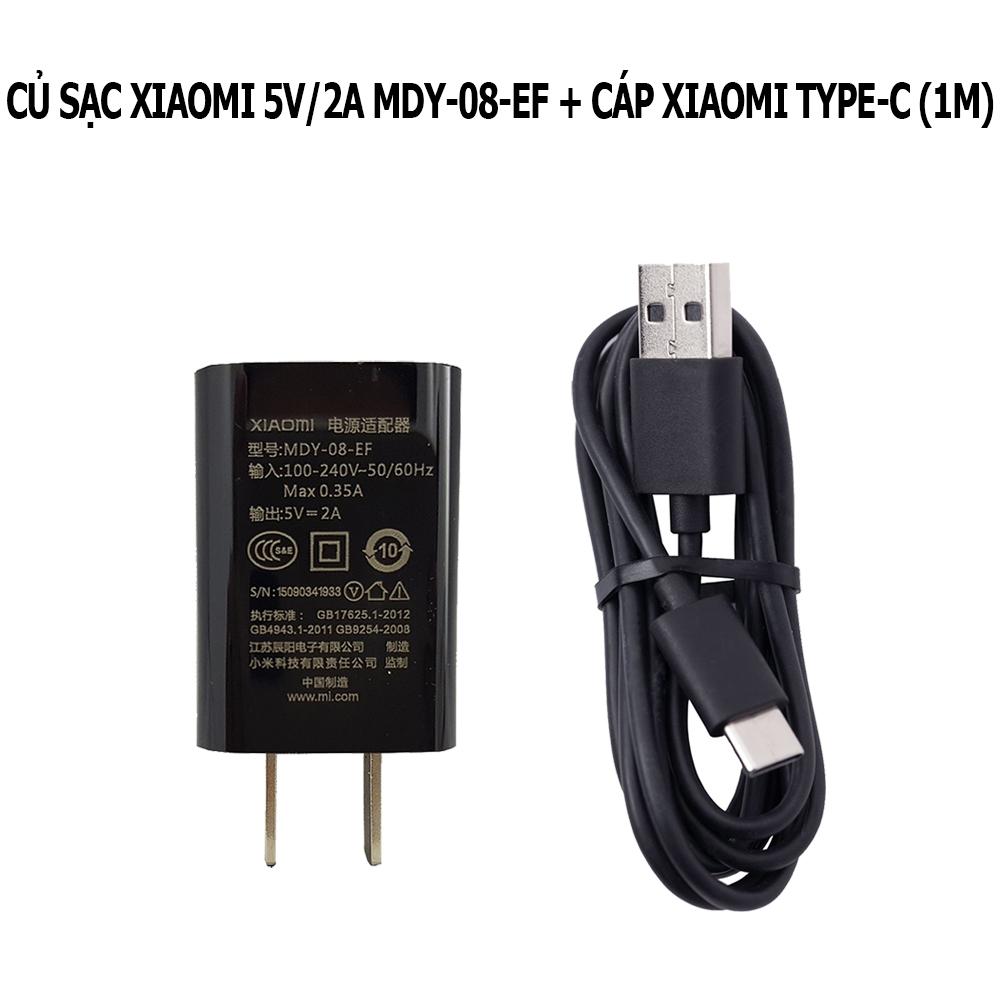 Bộ Củ + Cáp Sạc 2A Xiaomi Type C Cho Xiaomi Note 3 - Hàng Nhập Khẩu
