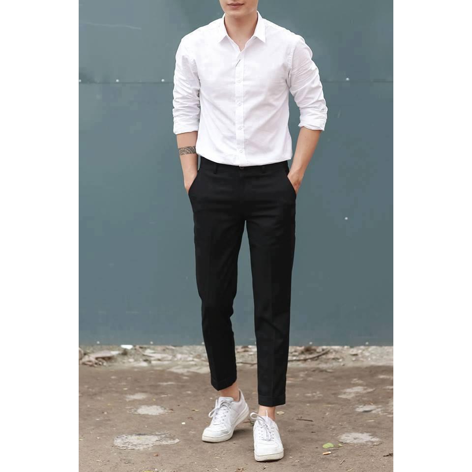 Combo 2 sản phẩm: 1 Sơ Mi Trắng + 1 Quần Tây Đen