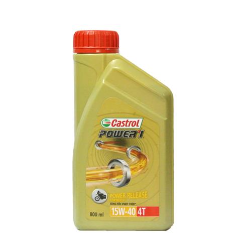 Nhớt xe số 15w40 castrol power 1 800ml
