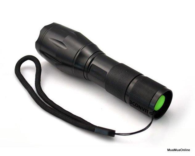 Đèn pin polie t6 siêu sáng kèm pin và bộ sạc