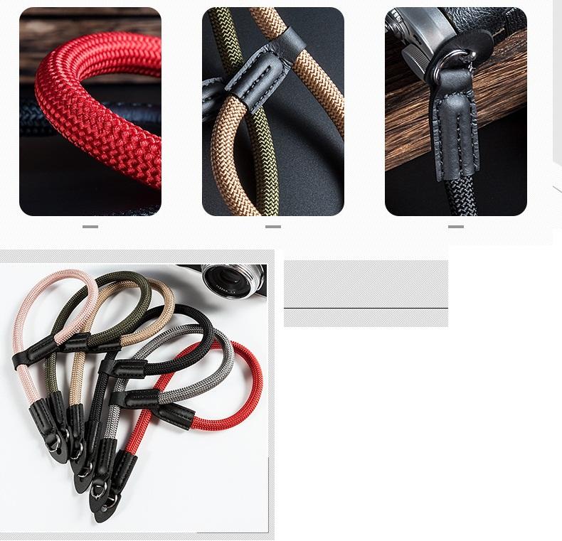 [HCM]Dây đeo máy ảnh Shetu bện cao cấp