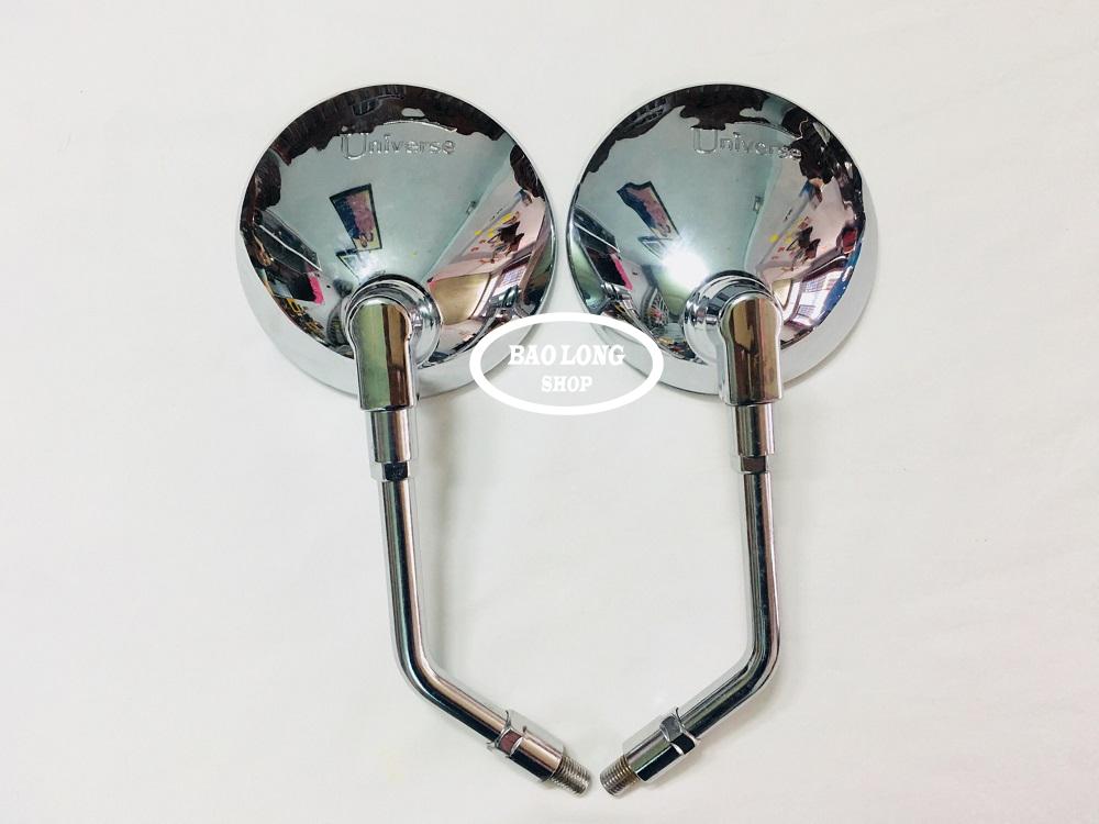 Cặp kính Tròn xi Inox dành cho mọi loại xe máy
