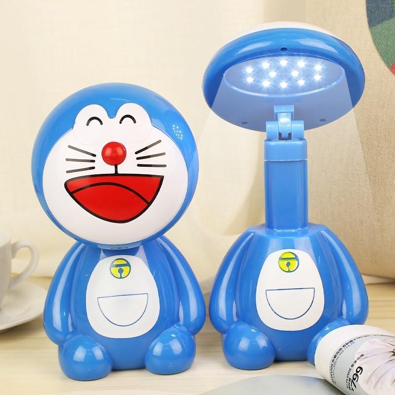 Đèn Led để bàn chống cận hình Doraemon cho bé (Xanh)