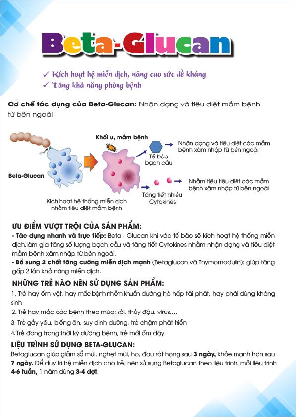 Beta- glucan Liệu pháp tăng cường miễn dịch