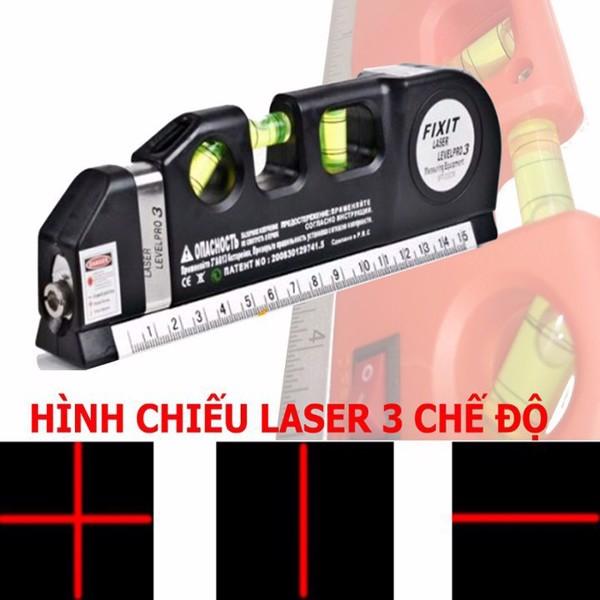 Thước laser đo thẳng, ngang, góc kiêm thước dây 2.5m