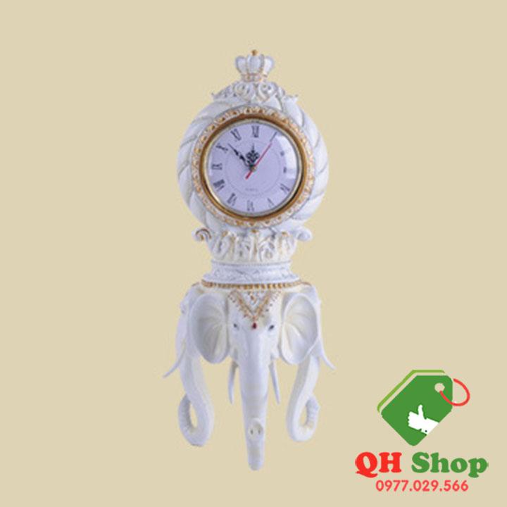 Đồng hồ để bàn hình voi QKD1655