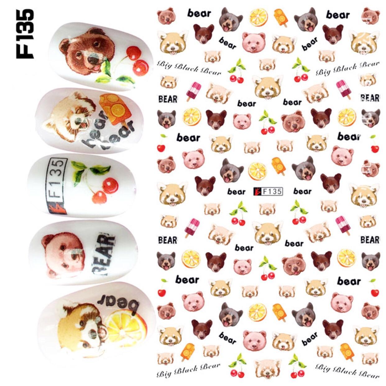 MIẾNG DÁN MÓNG TAY NAIL STICKER TRÁNG TRÍ HOẠT HÌNH CARTOON
