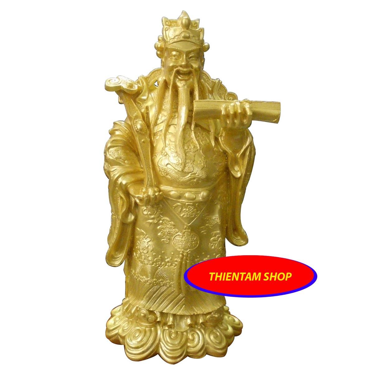 [HCM]Tượng Thần Tài đá poly vàng ( Tượng ông Lộc)