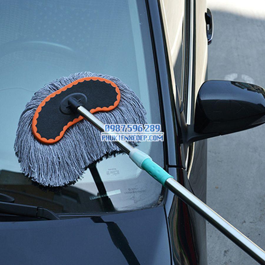 Chổi rửa xe ôtô cán dài chuyên dụng (140cm)