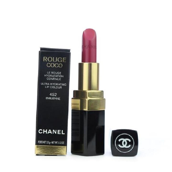 Son Chanel Rouge Coco 452 Emilienne Màu Đỏ Mận