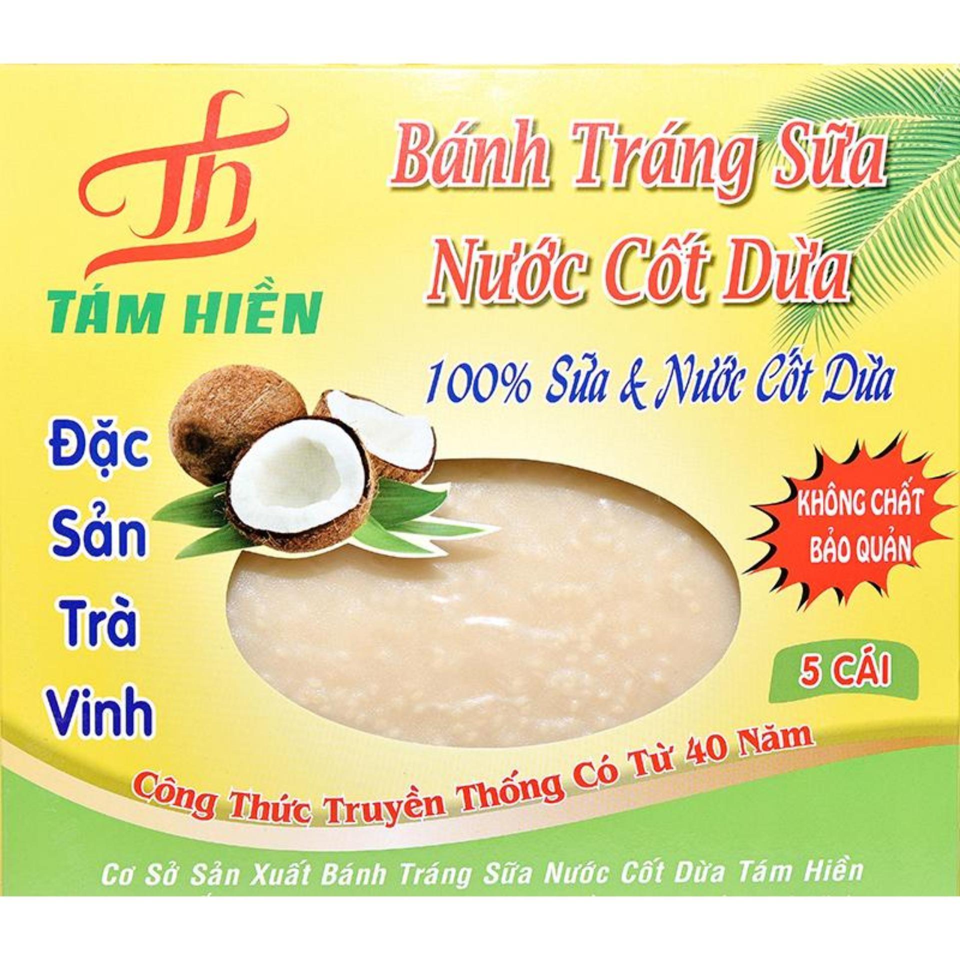 Bánh tráng sữa nước cốt dừa Tám Hiền (Loại 250g)