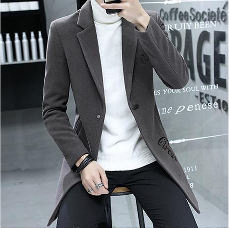Áo khoác dạ nam dáng dài 0223-SS