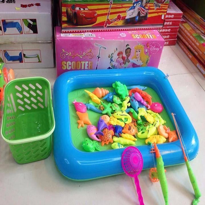 Bể phao câu cá cho bé