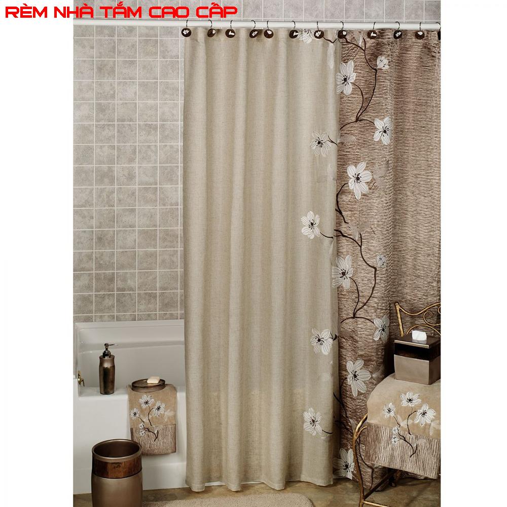 Cách may rèm cửa sổ đẹp, Rèm mành, Vải rèm - Rèm nhà tắm chống nước loại 1, kín đáo và sang trọng  - Mã BH 88