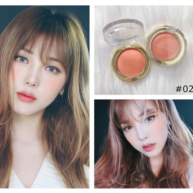 Phấn má hồng Vacosi Lollipop màu 02 cam siêu đẹp