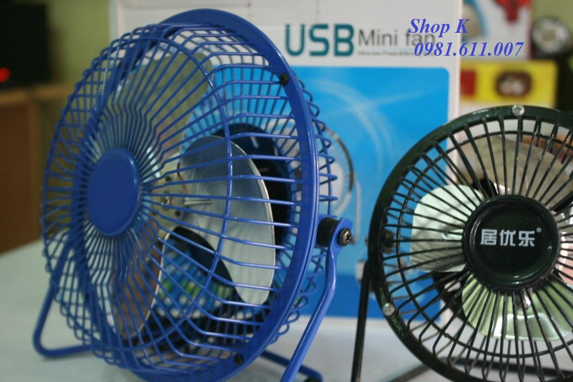 Quạt USB mini lồng sắt 4 inches (Nhiều Màu)
