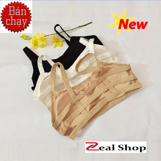 Combo 2 Áo Bra 3 Dây Sau Thời Trang (Da+Đen)