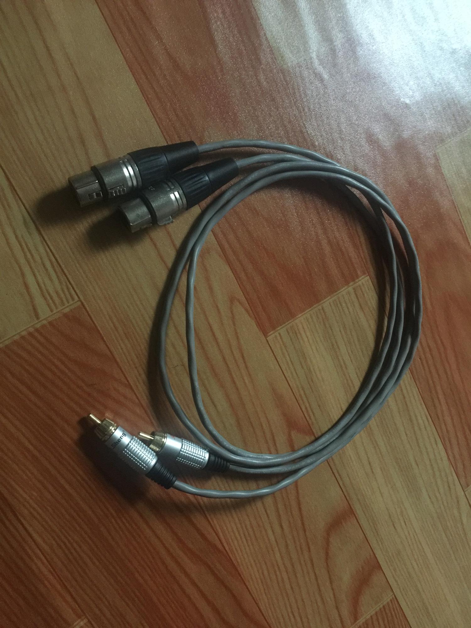 Cặp dây jack canon cái ra AV