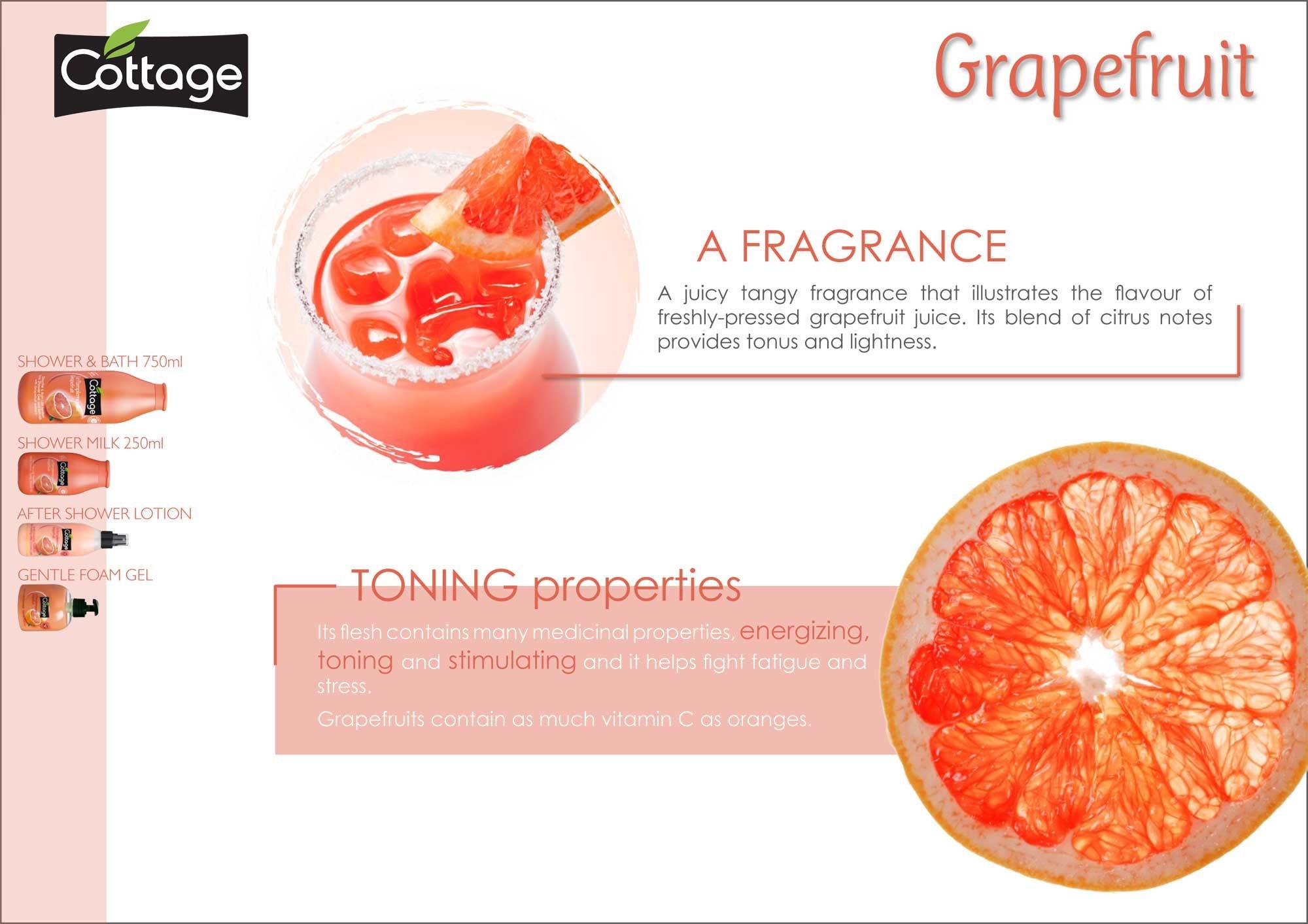 Sữa tắm hương đào Cottage Grapefruit 750ml