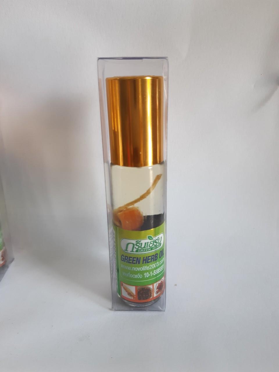 Lốc 12 Dầu Gió Sâm Thảo Dược Green Herb Oil (Chai lớn 8ml)