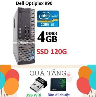 máy tính đồng bộ đồng bộ dell optiplex 990 ( core i3 2100 / 4g / ssd 120g ) , tặng usb wifi , bàn di chuột, bảo hành 24 tháng - hàng nhập khẩu