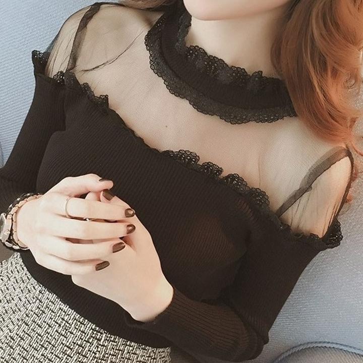 ÁO LEN PHỐI VOAN CAO CẤP