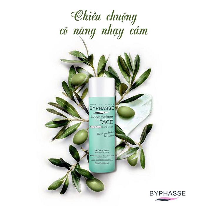 [HCM]Nước Hoa Hồng Byphasse dành cho da nhạy cảm 500ML