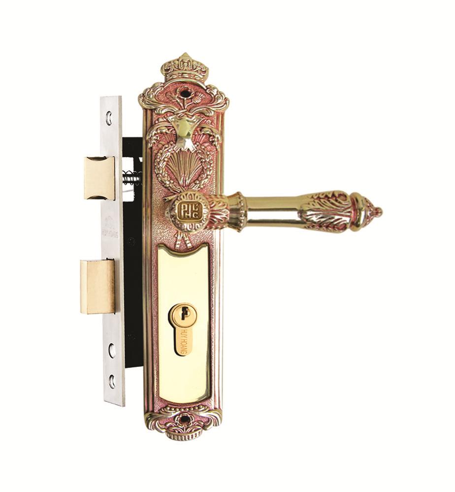 Khóa tay gạt huy hoàng bằng đồng hc5824