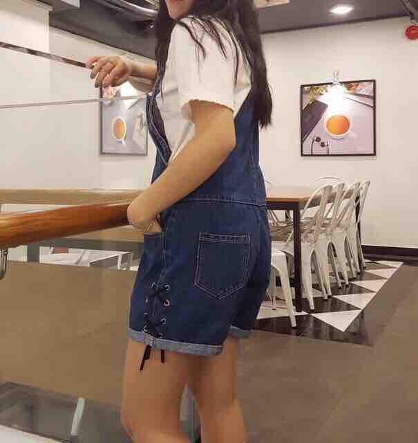 Quần yếm jean đan dây xinh