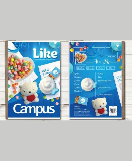 Tập 10 vở Campus Gift 80 trang (Mua 10 tặng 3)