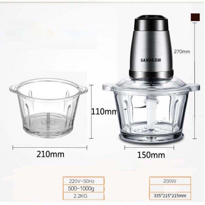 [HCM]Máy xay thịt chuyên dụng Sande 2L