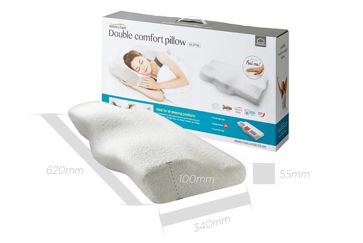 GỐI MEMORY FOAM 50D LOCK & LOCK HLW114 (62 X 34 X 10 CM)
