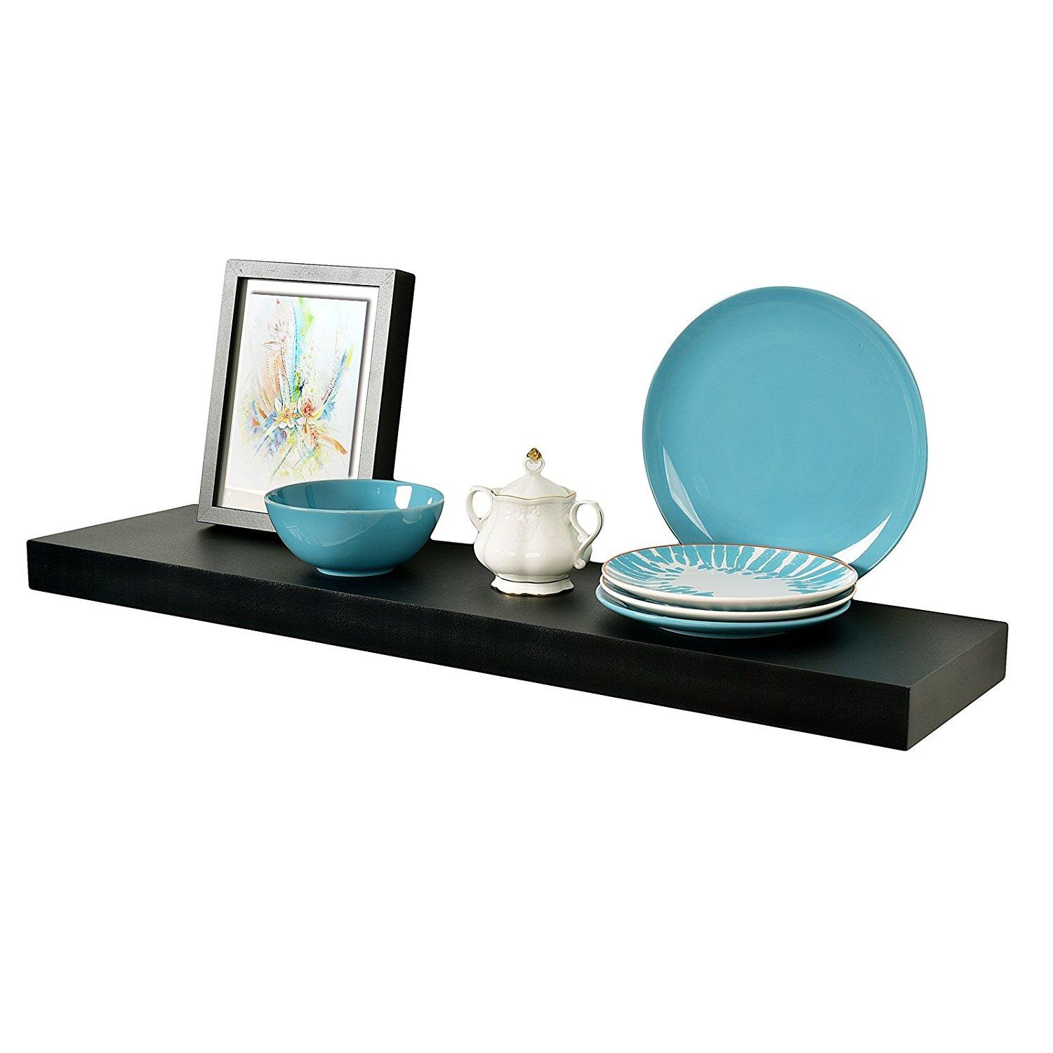 Floating Shelf Coal 90x19.5x3 cm  (Black)