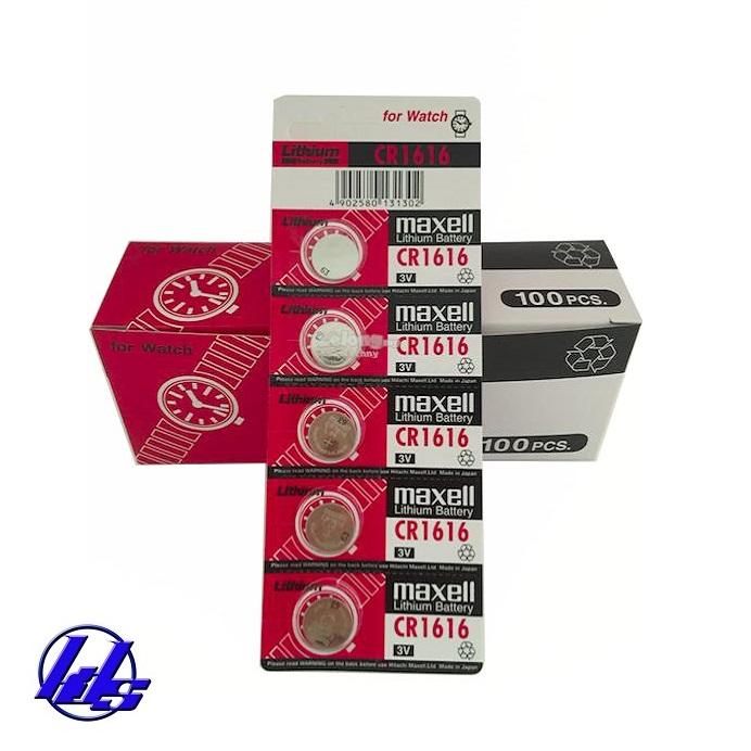 Pin CR1616 Maxell lithium 3V - Vỉ 5 viên