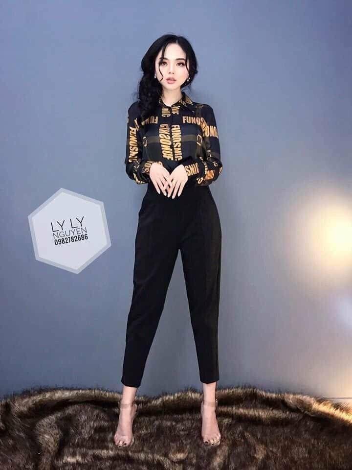 Quần Baggy công sở cạp chun