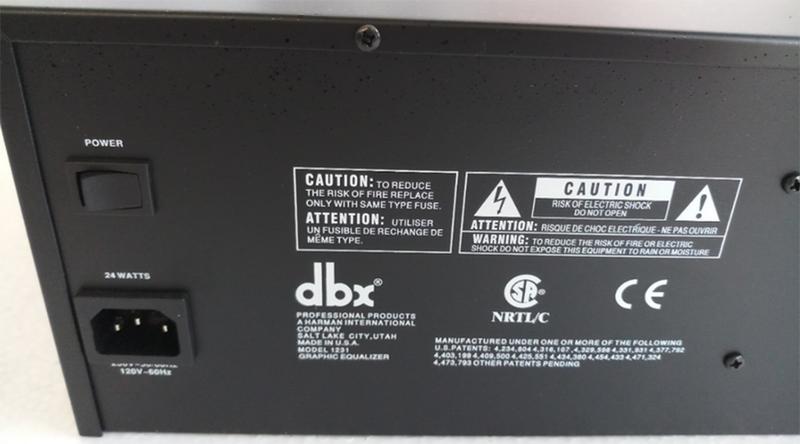 Lọc xì Equalizer DBX 1231 Cao Cấp