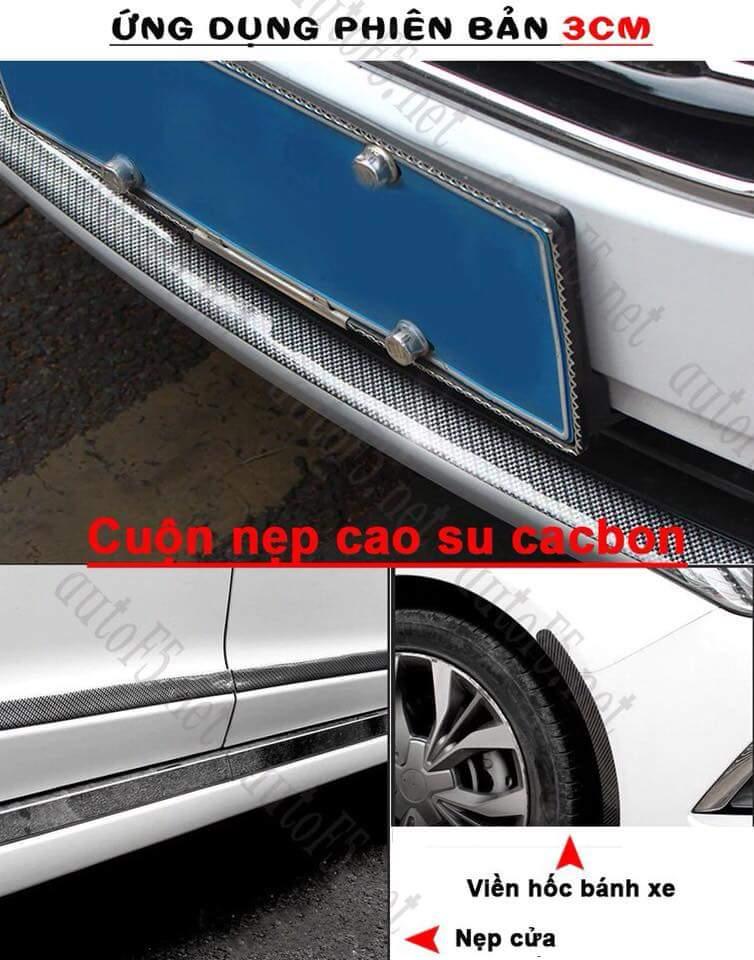 [Hỗ trợ lắp đặt khách Hà Nội] Cuộn nẹp cao su cacbon loại 5cm
