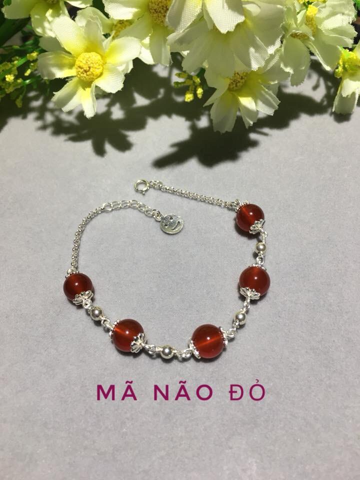 Vòng tay bạc mix đá phong thủy cho các mệnh