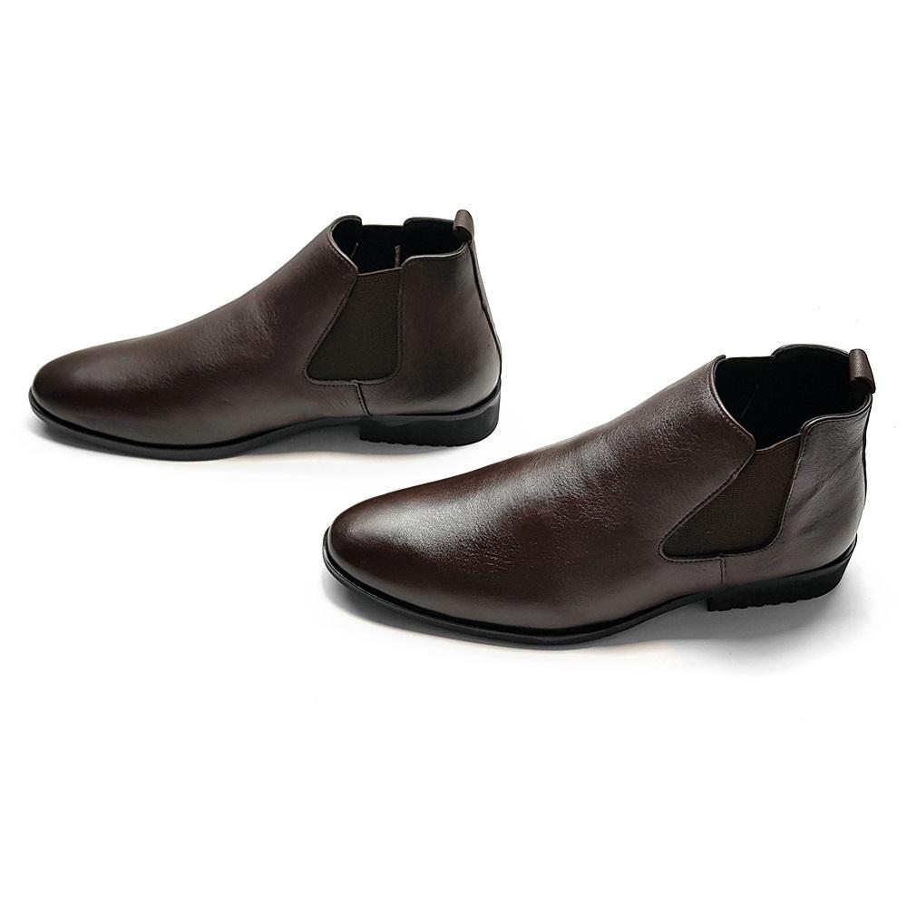 Giày Boot Nam Cổ Lửng Da Bò Thật 100% Ensado CL03DMC (Đen-Nâu)