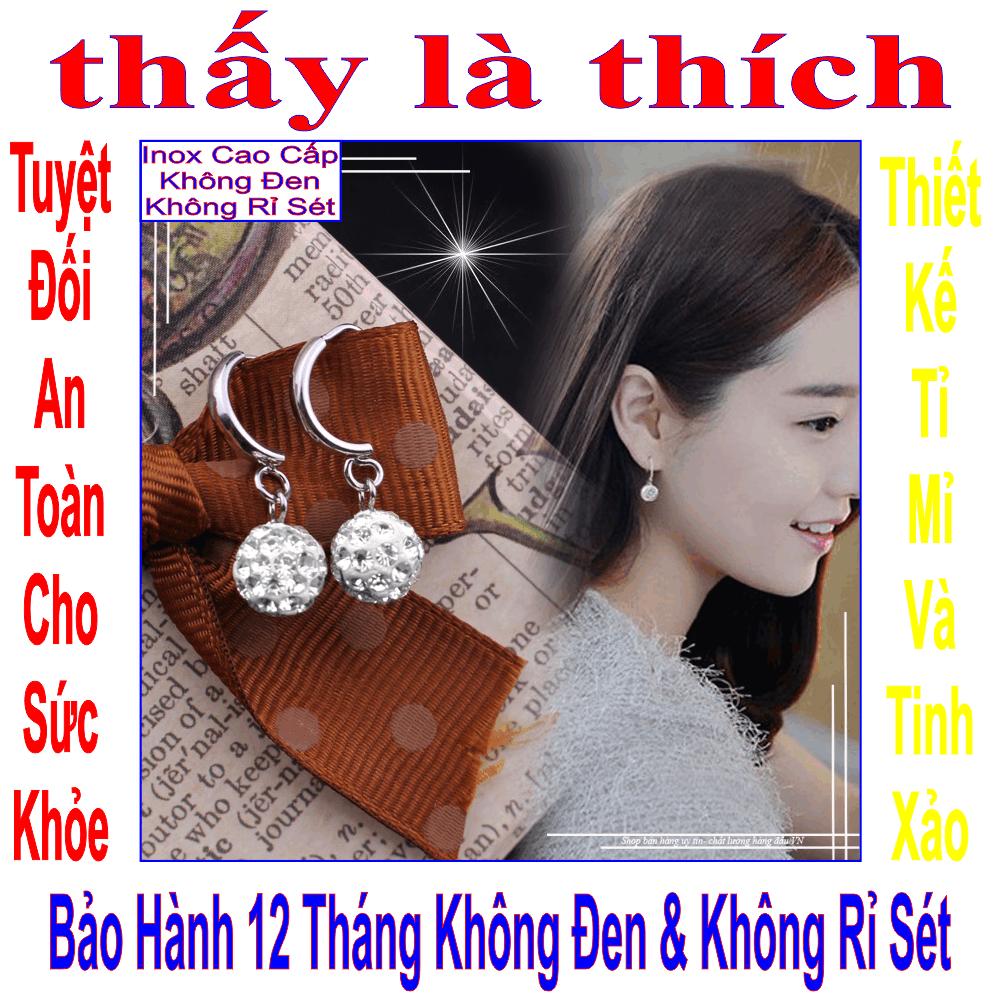 (Ensure stone grain snugly đều đẹp) earrings women stainless steel saw is like style dangling left-commitment 1 Đổi 1 if Hoen, rust